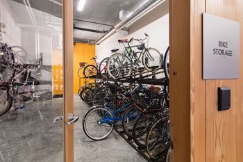 Bike Storage Facility at Lower Burnside Lofts, Portland, OR
